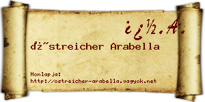 Östreicher Arabella névjegykártya